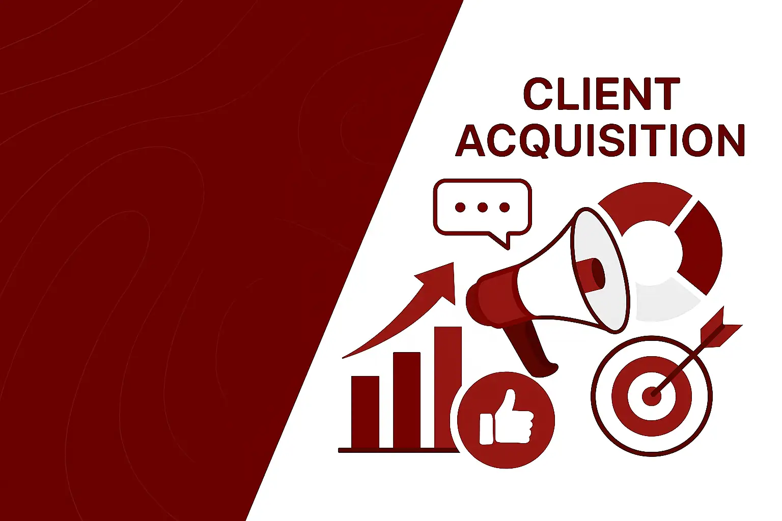 Graph showing client acquisition growth